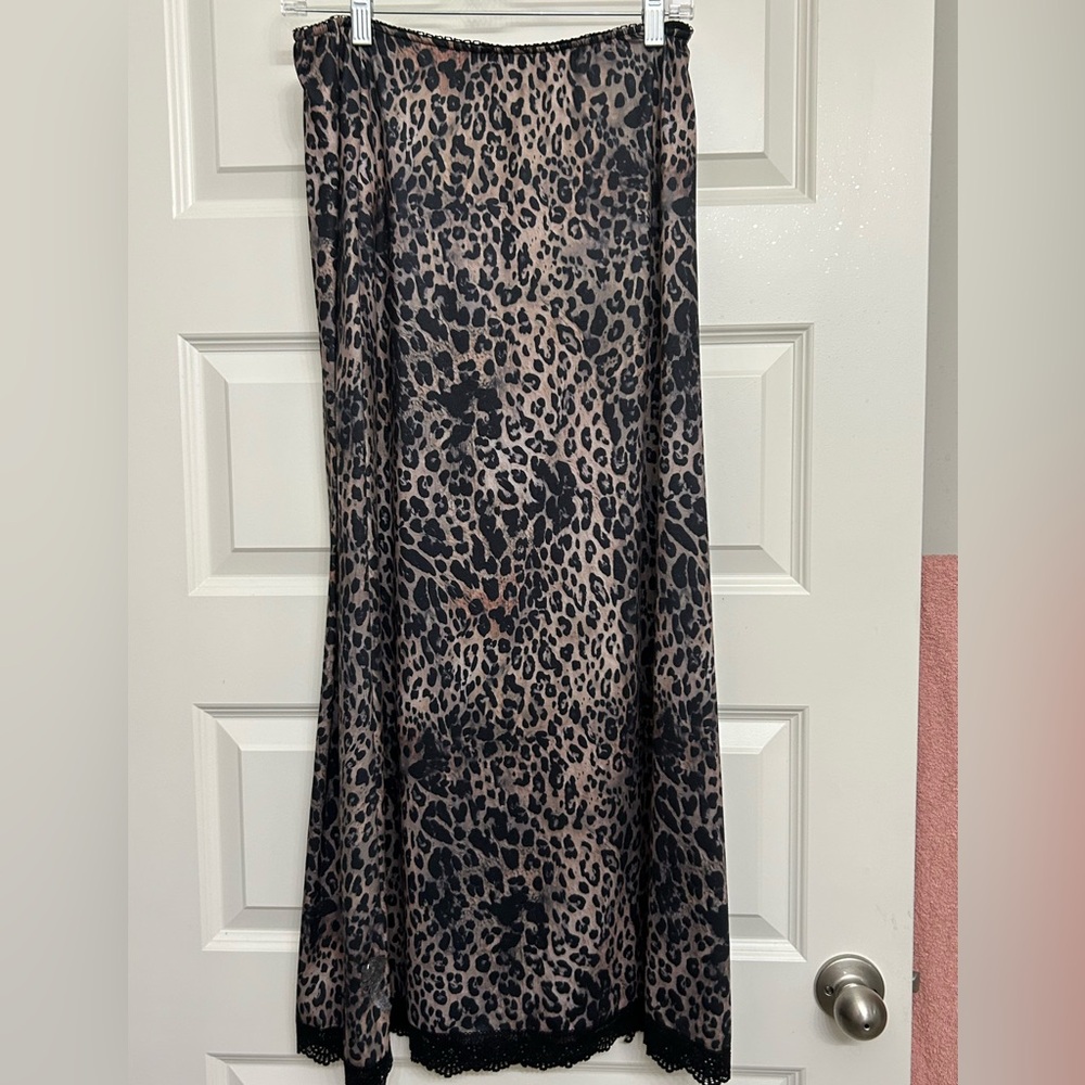 SHEIN Animal Print Maxi Skirt